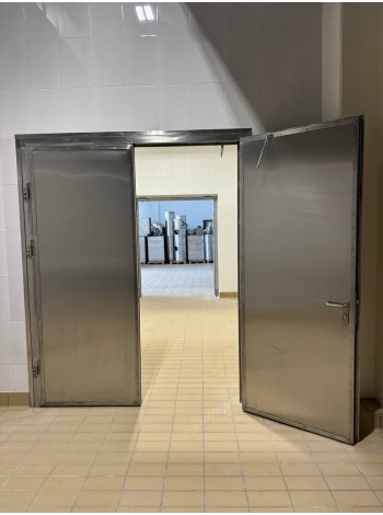 Ворота противопожарные из нержавеющей стали 2100х1500 EI30 и EI60